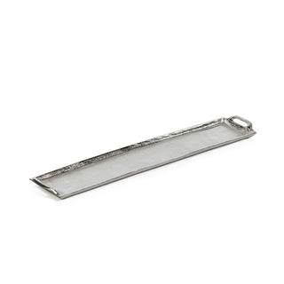 Long, narrow metal tray