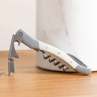 French Dry Goods Bone Corkscrew in a beechwood box