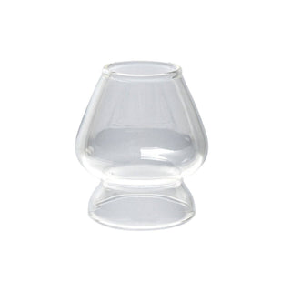 Clear glass Matcha Whisk Stand for making matcha tea and lattes