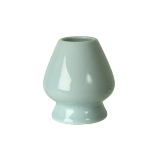 Dry your Matcha Whisk on the jade green porcelain stand 
