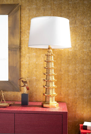 Modern Pragoda Lamp adds a touch of Asian and global flair