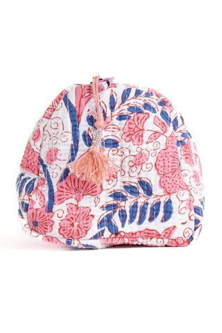 Floral patterned bag on a white background
