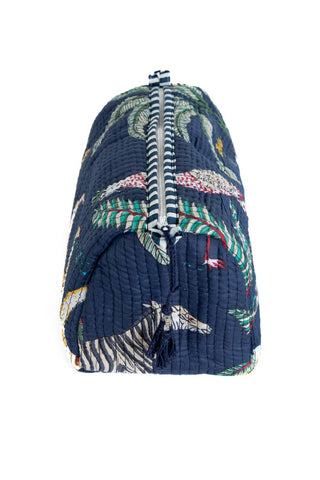 Multicolored patterned bag on a white background