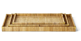 Rattan Tray Set