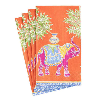 Royal Elephant Orange Guest Towel
