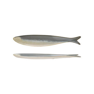 Sardine Shaped Dish, Grey & White