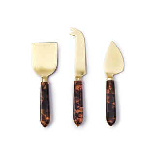 Tortoise Cheese Knives - Set of 3