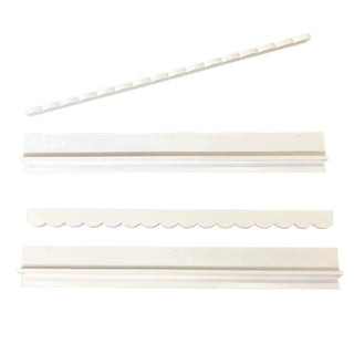 Wooden Tile Rack Mahjong Pusher, White Scallop