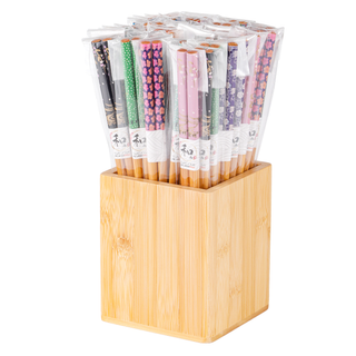 36 Pairs Bamboo Chopsticks Holder Display Only (1/40)