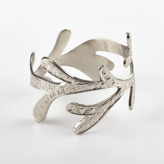 Vine Napkin Ring: Silver, Set of 4
