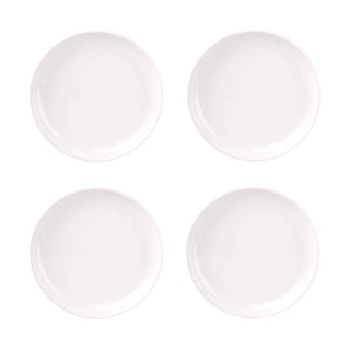 Marbella White Stacking Melamine Salad Plate, Set of 4