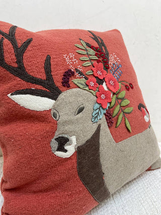 Deer Applique Pillow