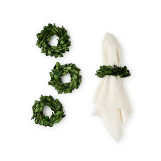 Boxwood Napkin Rings, Set of 4