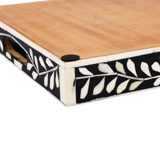 Decorative Tray Alhambra Negra Black & White 11x17