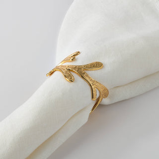Vine Napkin Ring: Silver, Set of 4