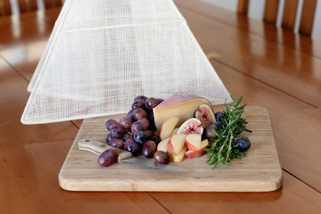 food tent covers Handmade Collapsible Woven Food Tent | Cream