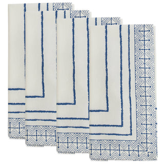 Hand Block Print Napkin: Indigo / 20" (set of 4)
