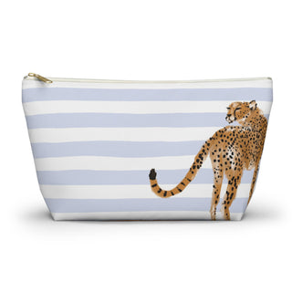 Mahjong Tile Pouch: Preppy Cheetah Blue