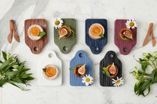 Dutch Cheese Board with Spreader, Small, Merlot