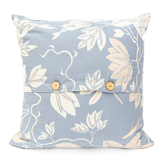 Bali handmade cushion cover with wooden buttons