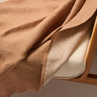 Modern Color Block Throw Chestnut/Grey/Ecru  51x78