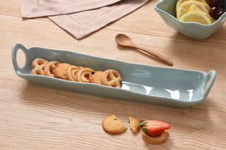 Aqua Cracker Tray in Shatterproof Melamine