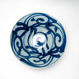 Arabesque Aisoumon 38oz 7.5"Dia x 3.75"H Porcelain Ramen Bowl JP (4/32)