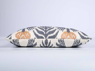 Elegant Gray Ikat Cushion Cover