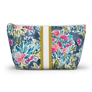 Mahjong Tile Pouch: Preppy Cheetah Blue