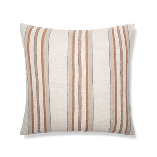 Antwerp Stripe Pillow Natural Chestnut 22"x 22"