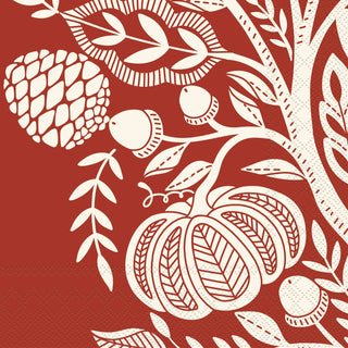 Francis Brick Cocktail Napkins 20 ct Fall Autumn