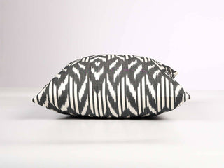 Black and White Ikat Pillow Cover: 20x20 inches