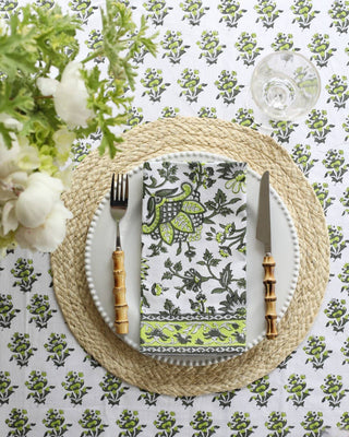 Tablecloth Gayatri Buti Olive: 60x90