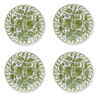Amalfi Dinner Plate White/Green - 10.6" Diameter