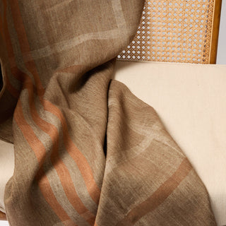 Modern Plaid Throw Walnut & Chestnut 51x78