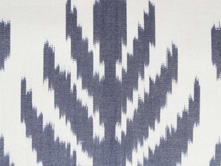 Elegant Gray Ikat Cushion Cover