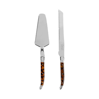 Laguiole Tortoise Shell Cake & Pie Server Set