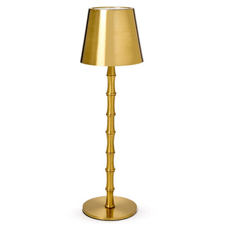 LED Portable Cordless Gold Bamboo Lamp in Gift Box
