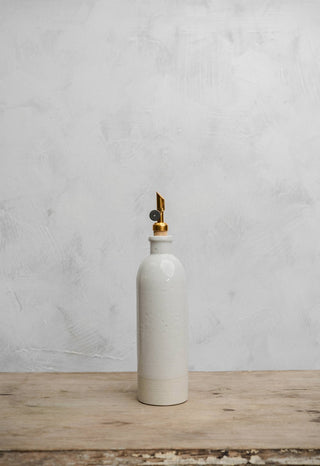 White Oil Cruet / Olive Oil Dispenser
