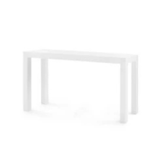 chiffon white console table 